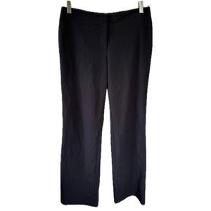 White House Black Market WHBM Women's Back High Slit Wide Leg Slack Pants 4